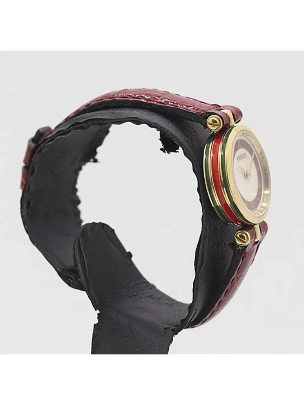 Gucci Box and Paperback Quartz Sherry Line White Dial Watch